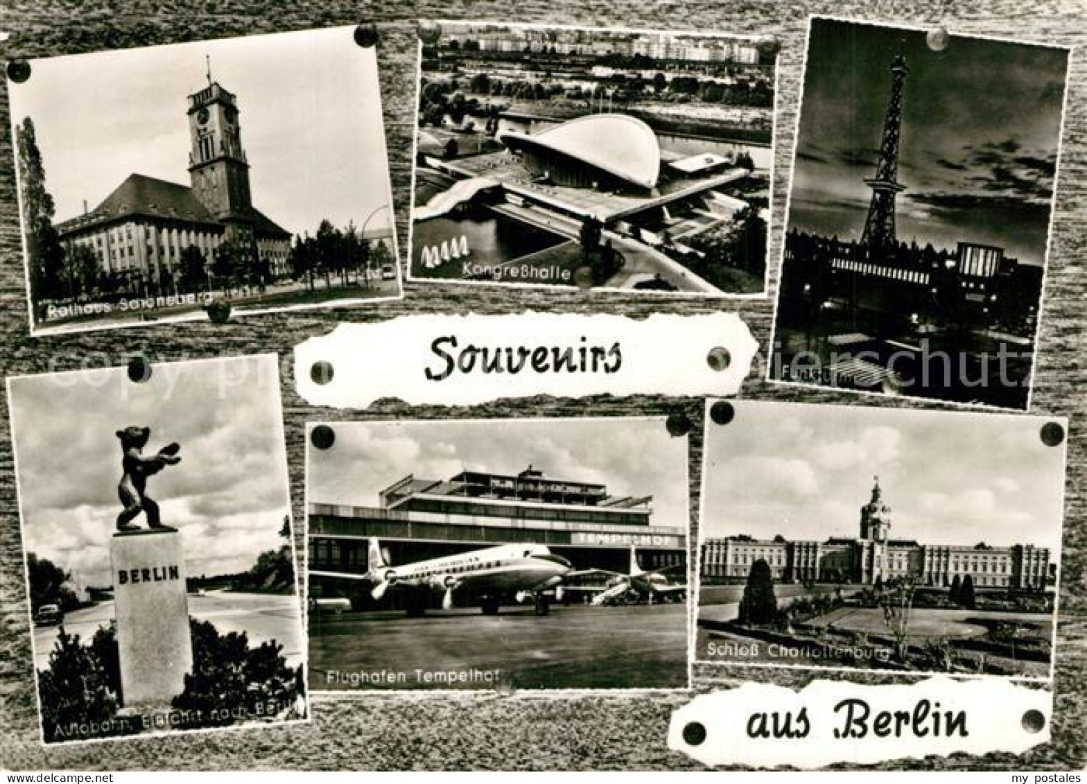 BERLIN  CITY Rathaus Schoeneberg Funkturm Kongresshalle Autobahn Einfahrt Berlin