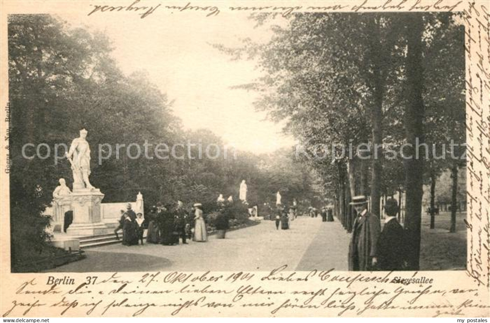 BERLIN  CITY Siegesallee Denkmaeler Statuen