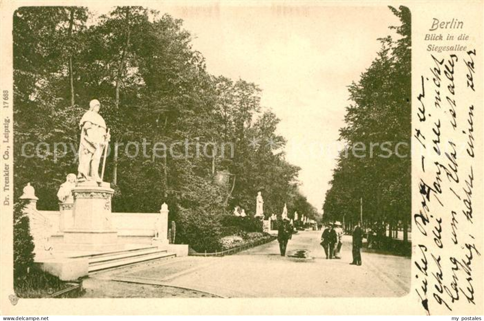 BERLIN  CITY Siegesallee Denkmaeler Statuen