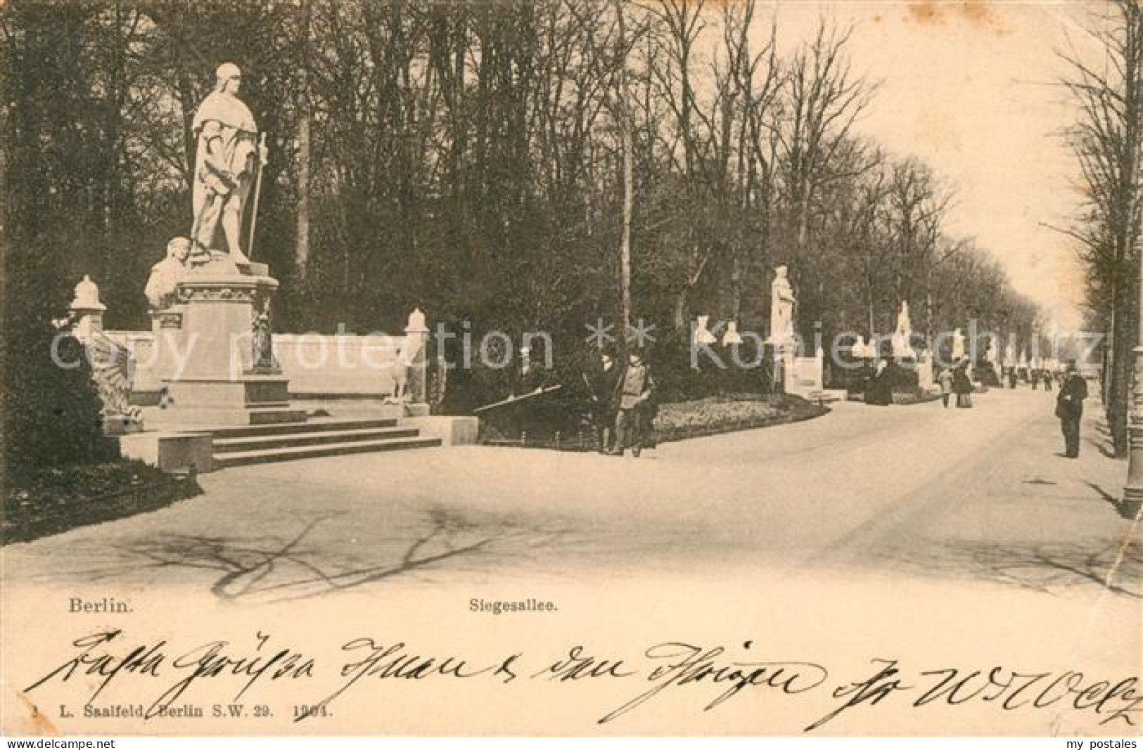 BERLIN  CITY Siegesallee Denkmaeler Statuen