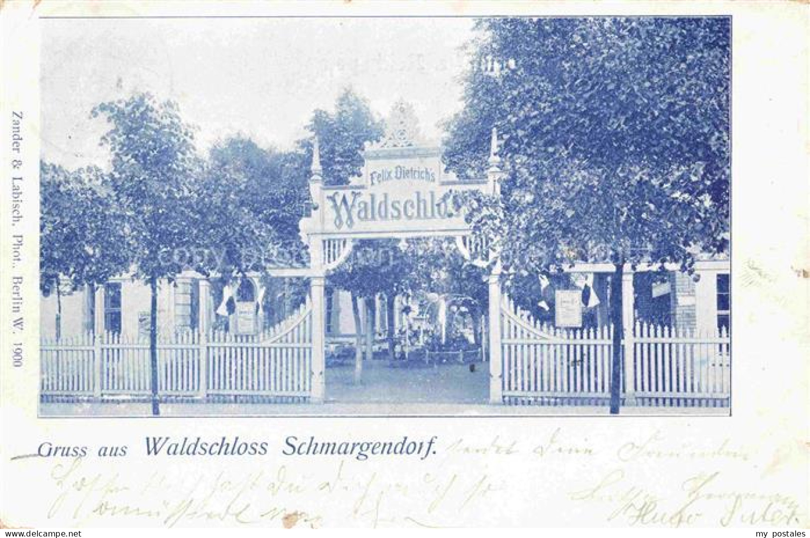 BERLIN  CITY Waldschloss Schmargendorf Deutsche Reichspost