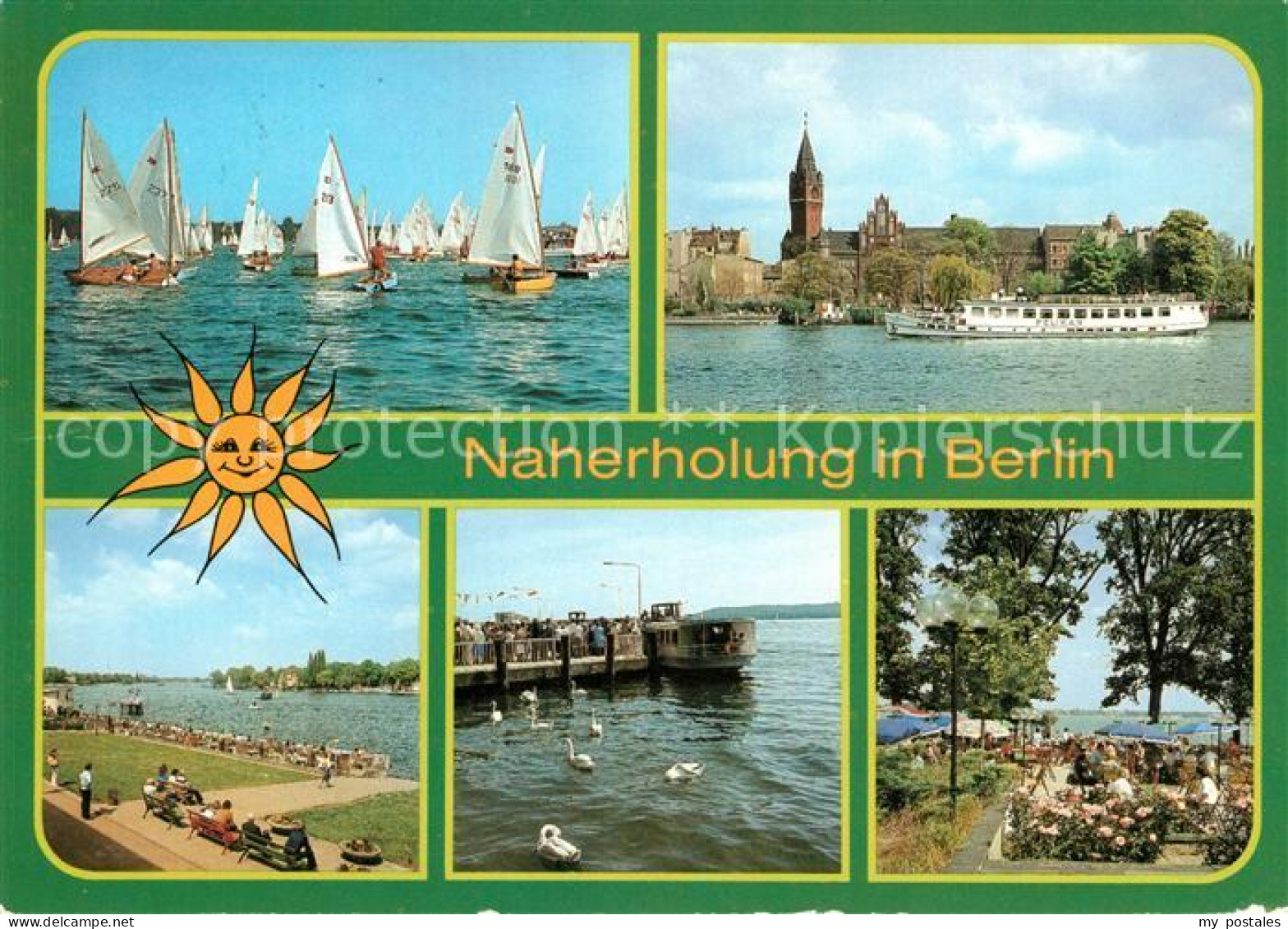 BERLIN  DE Segelregatta Mueggelsee Koepenick Rathaus Gruenau Regattastrecke Frie