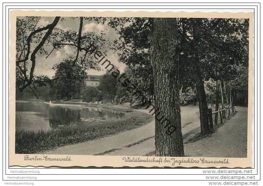 Berlin-Grunewald - Waldlandschaft - Jagdschloss Grunewald ca. 1935