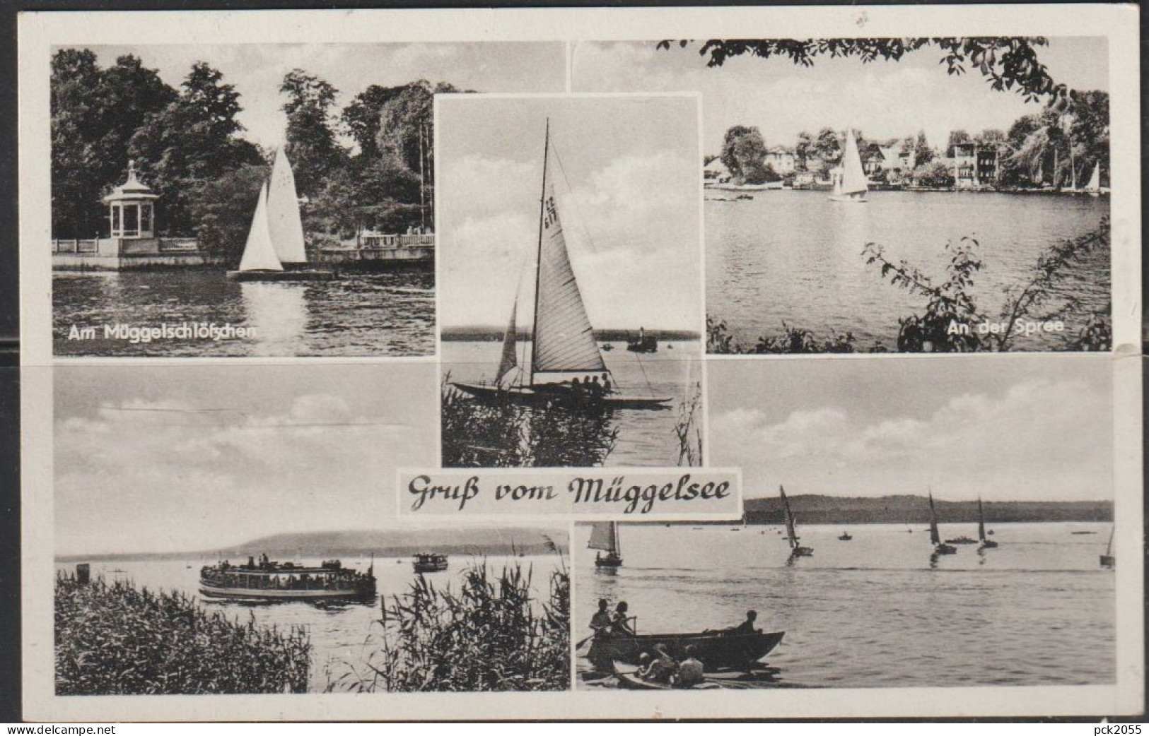 BERLIN - Gruß vom Müggelsee -MBK - beschriftet 1964 ( AK 7158)