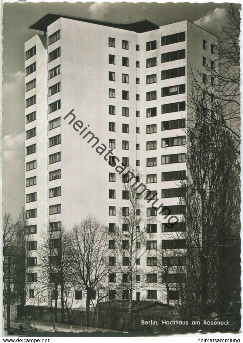 Berlin - Hochhaus am Roseneck - Foto-Ansichtskarte - Verlag Kunst und Bild Berlin 50er Jahre
