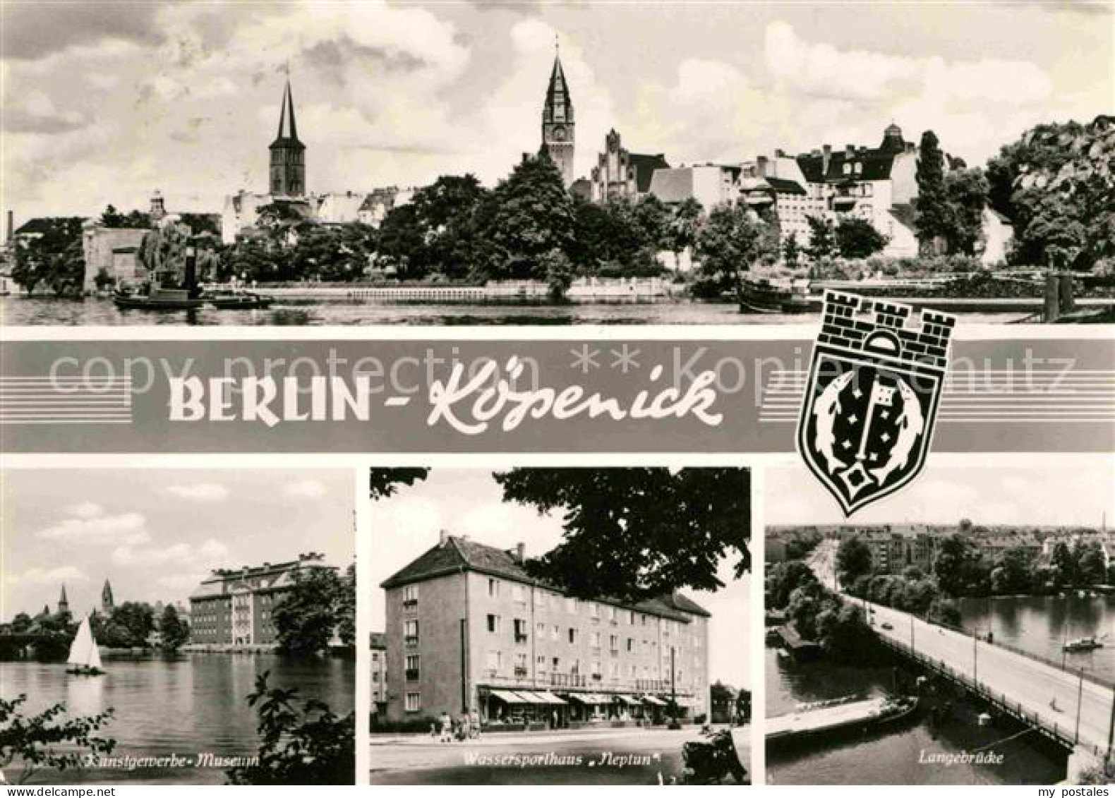 Berlin-Koepenick Panorama Kunstgewerbe Museum Wassersporthaus Neptun Langebrueck