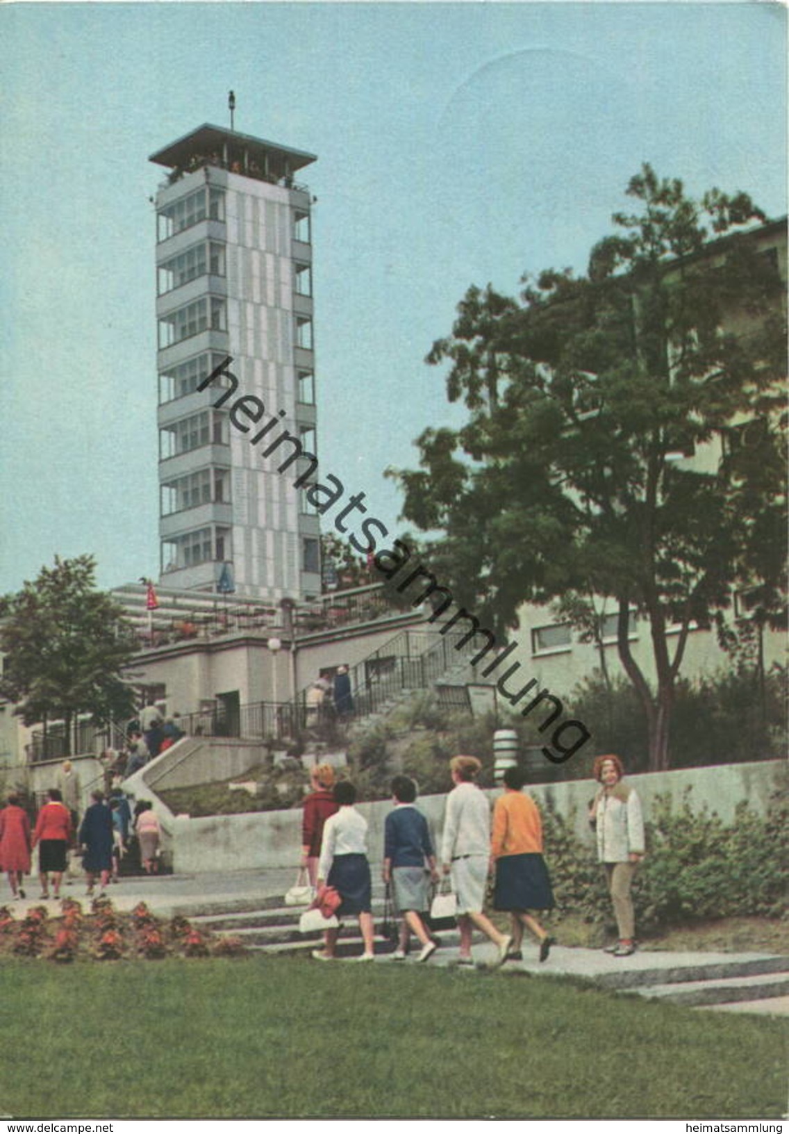 Berlin - Köpenick - Der Müggelturm - Ansichtskarte Grossformat 1967 - Verlag Felix Setecki Berlin gel. 1968