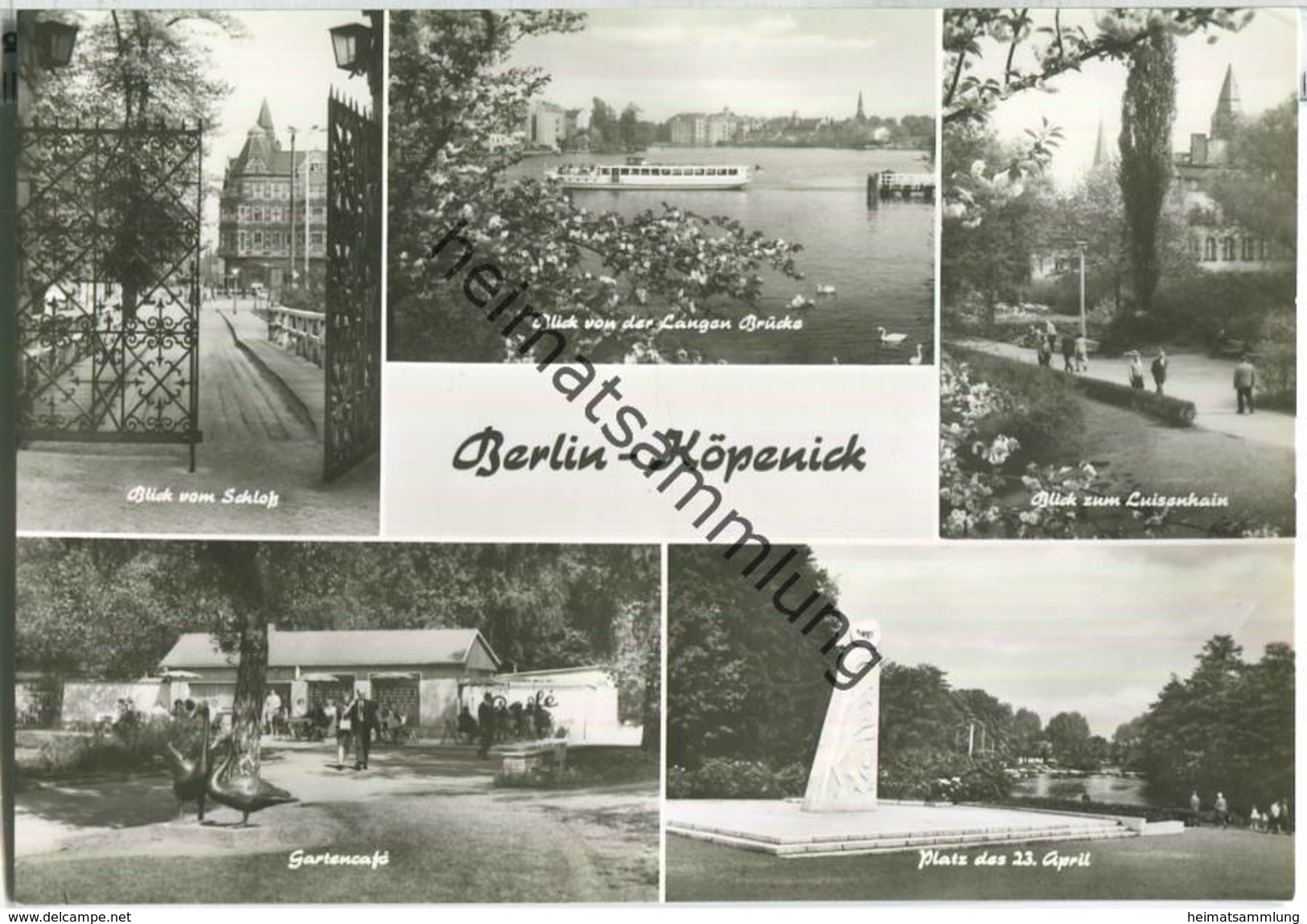 Berlin - Köpenick - Gartencafe - Foto-Ansichtskarte