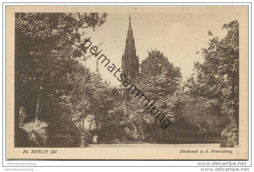 Berlin-Kreuzberg - Denkmal auf dem Kreuzberg 30er Jahre