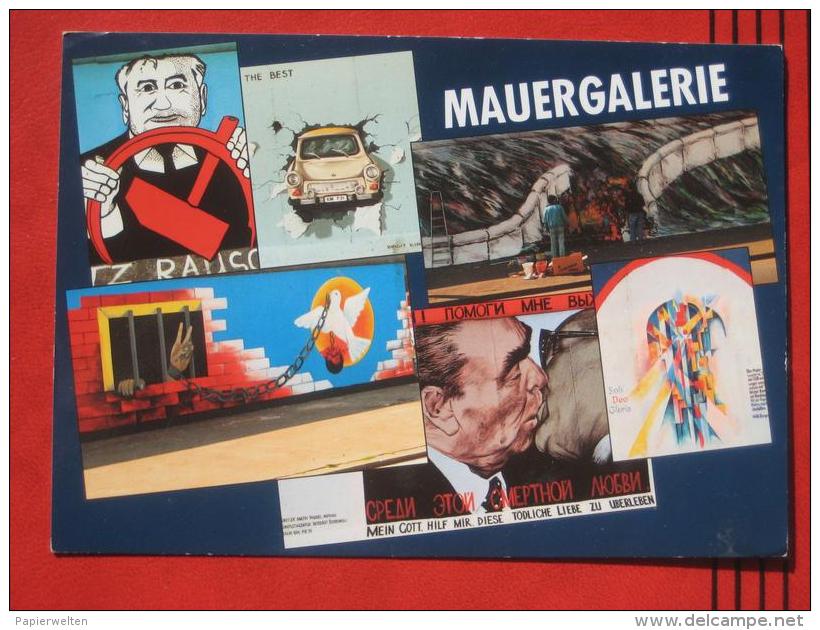Berlin - Mehrbildkarte "Mauergalerie"