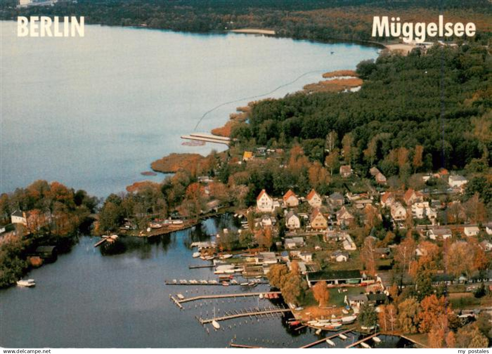 BERLIN Mueggelsee Fliegeraufnahme