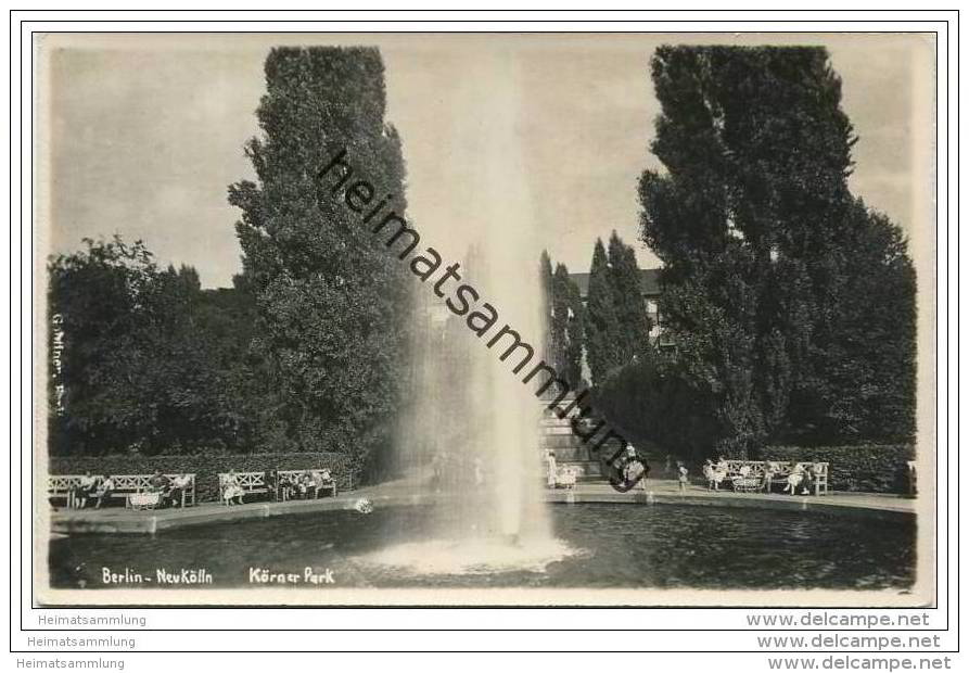 Berlin-Neukölln - Körner Park - Foto-AK 30er Jahre