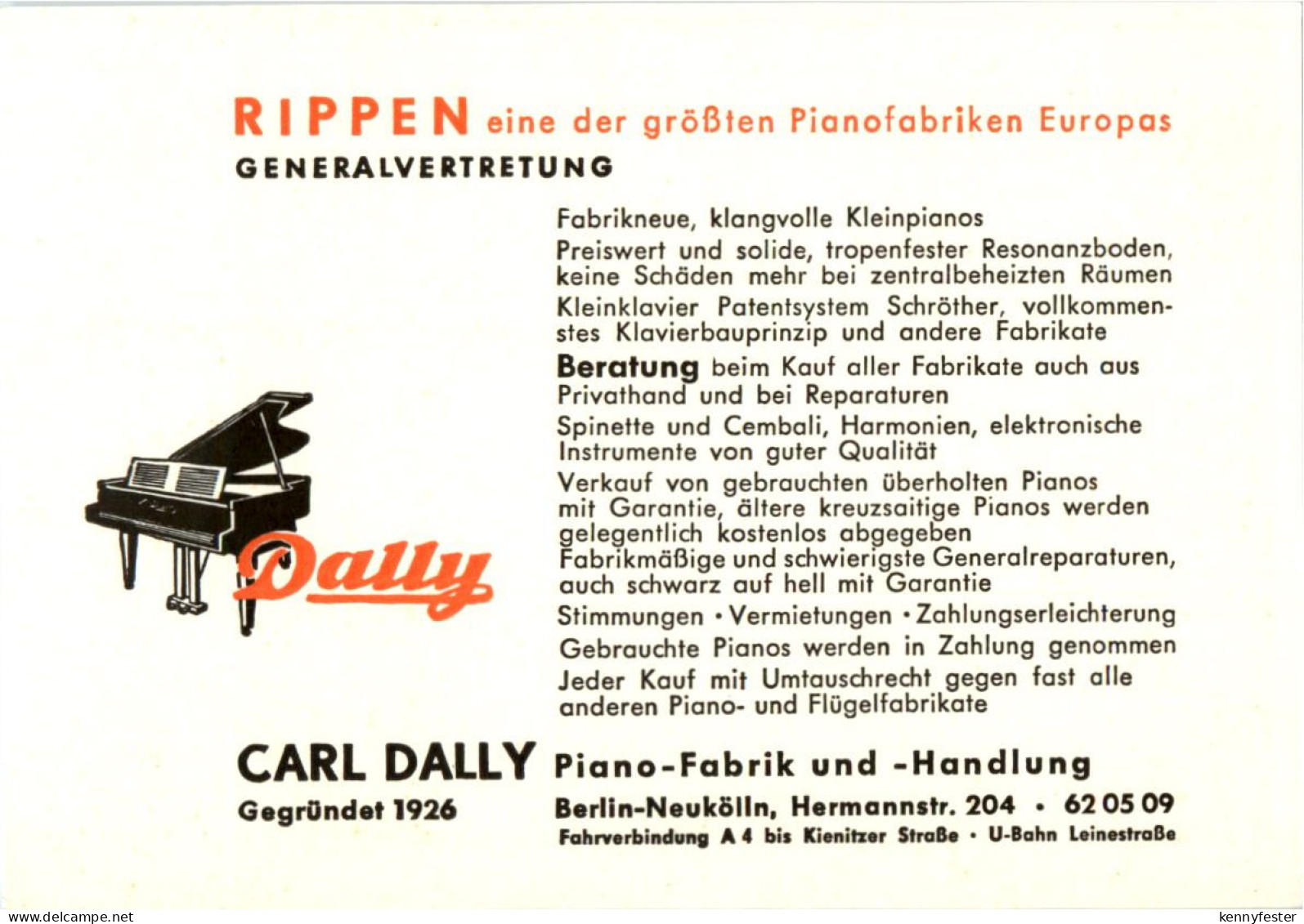 Berlin - Neukölln - Piano Fabrik Dally