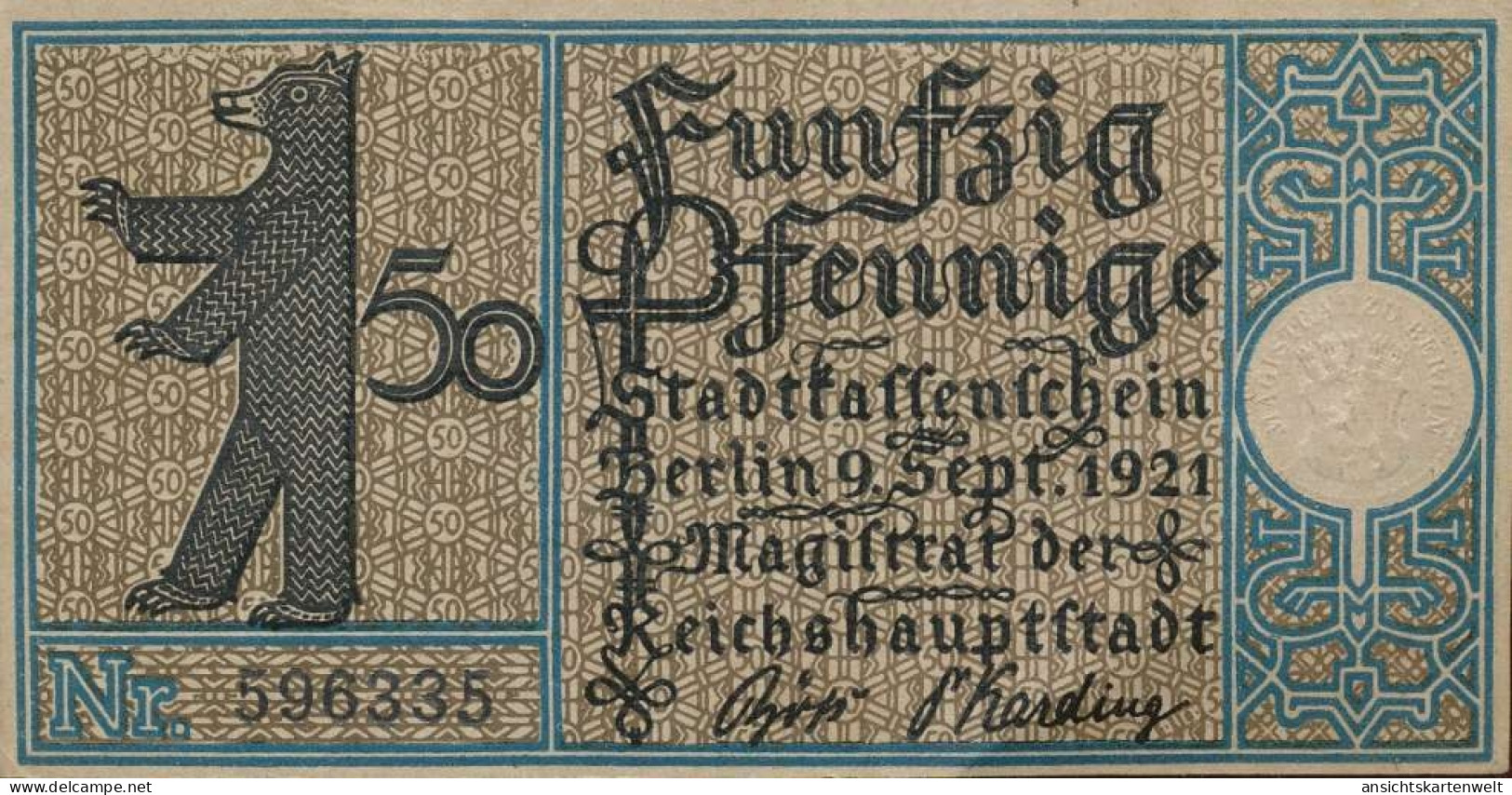 Berlin-Pankow Notgeld 50 Pfennig #135.684