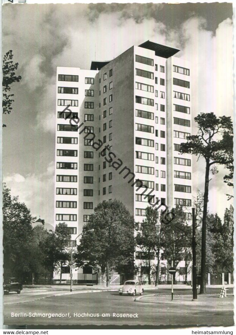 Berlin Schmargendorf - Hochhaus am Roseneck - Foto-Ansichtskarte - Verlag Kunst und Bild Berlin