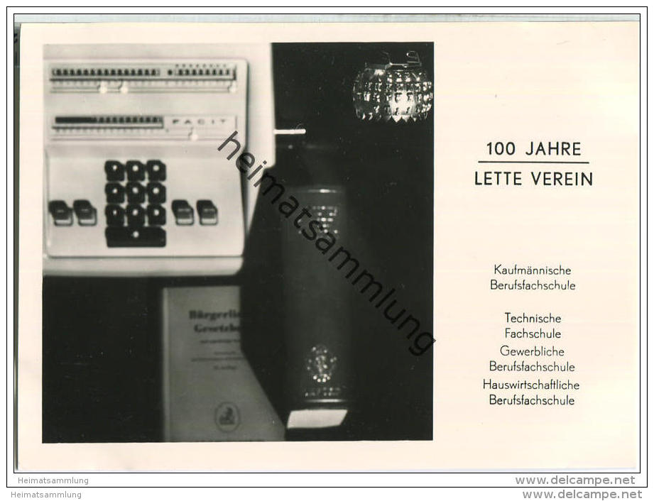 Berlin-Schöneberg - 100 Jahre Lette Verein 1966 - Foto-AK