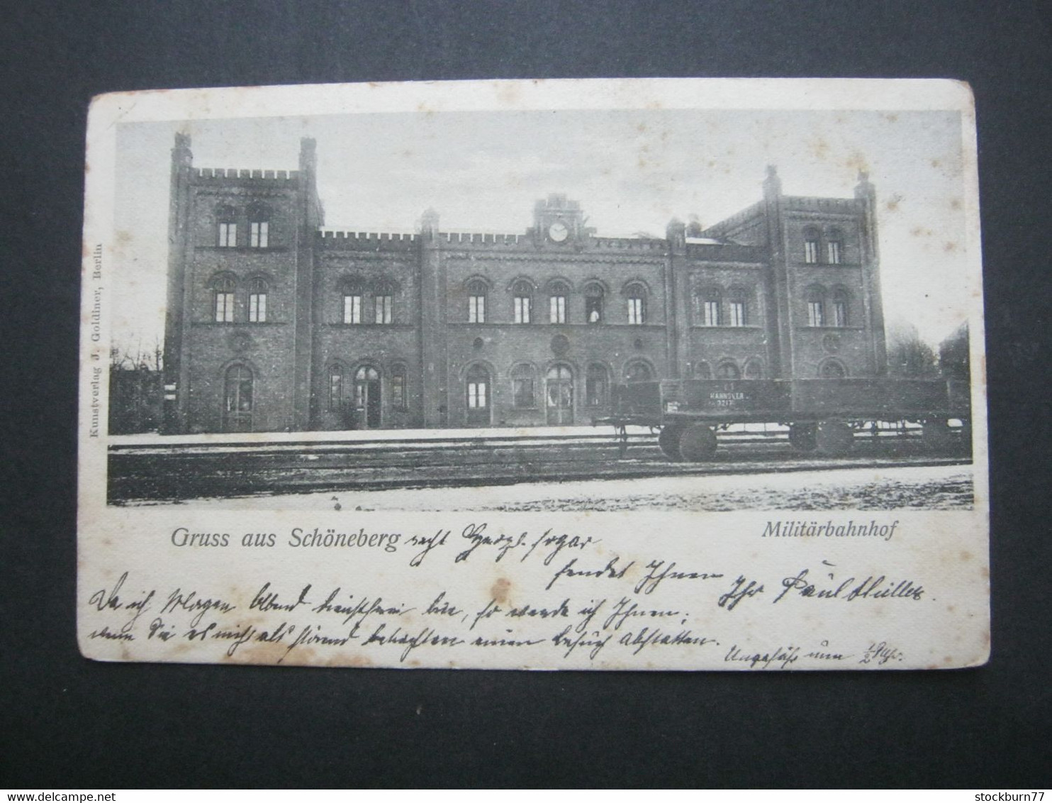 Berlin  ,  Schöneberg , Kaserne   , schöne Karte um 1902