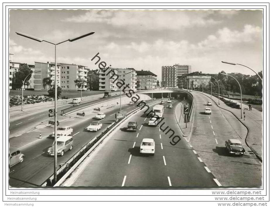 Berlin - Stadtautobahn - Halensee - Foto-AK Grossformat