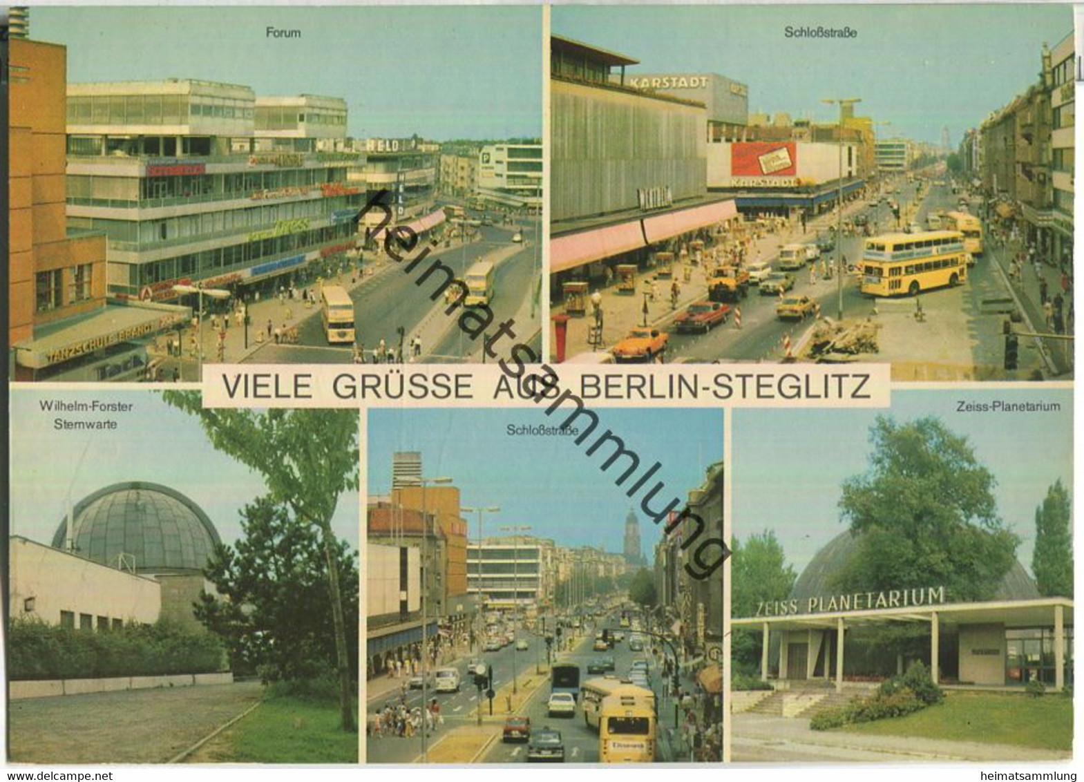 Berlin - Steglitz - Planetarium - Schlossstrasse - Forum - BVG Bus - Andres + Co. Verlag Berlin