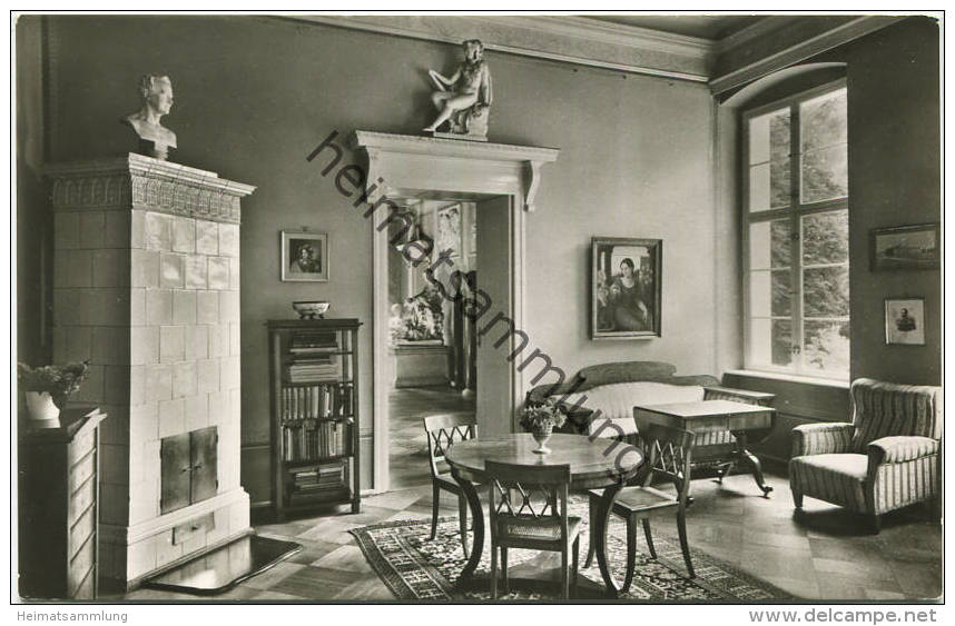 Berlin-Tegel - Schloss Tegel - Blauer Salon - Foto-AK - Verlag Werner Obigt Berlin