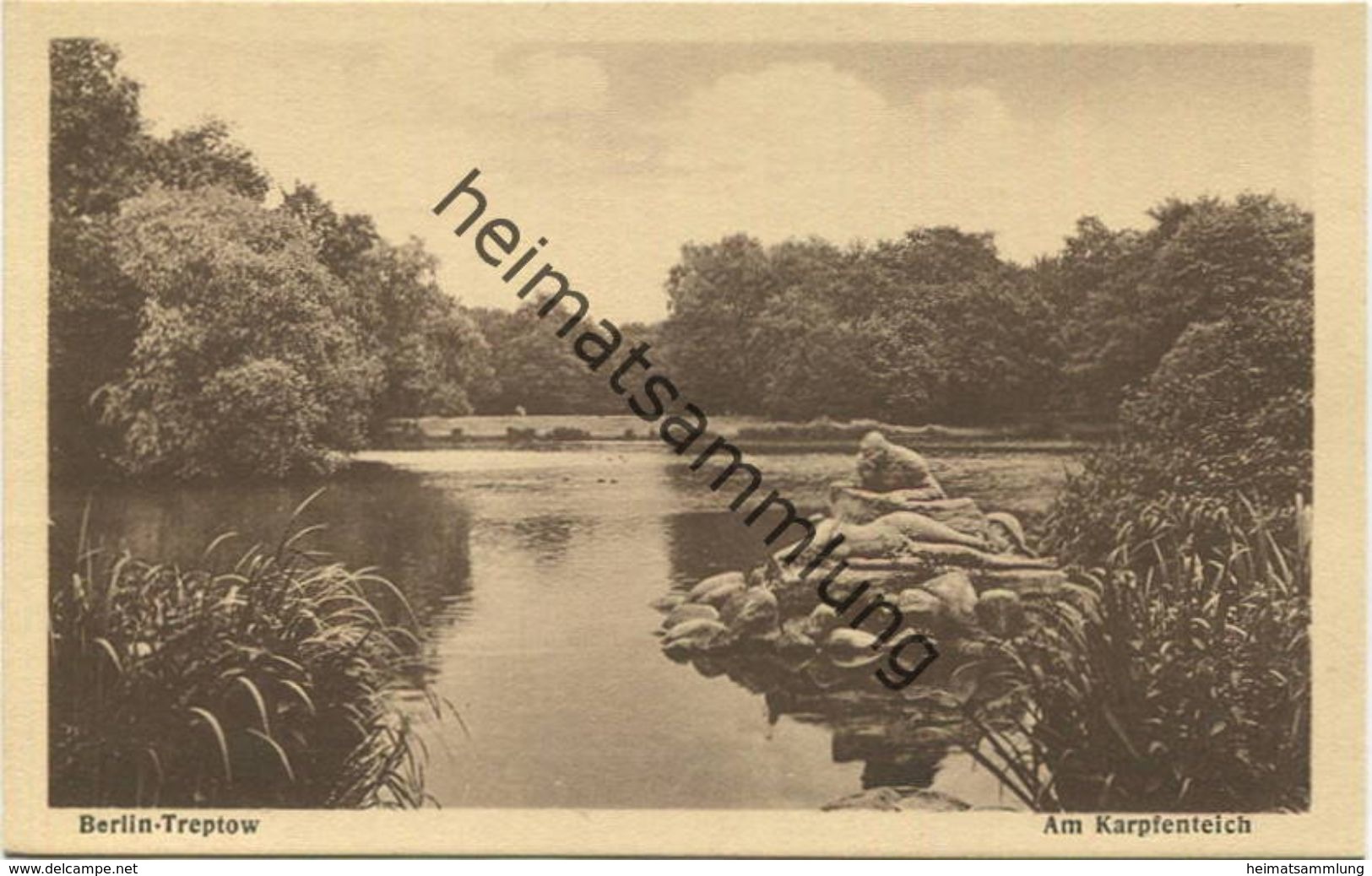 Berlin - Treptow - Am Karpfenteich 30er Jahre - Verlag J. Goldiner Berlin