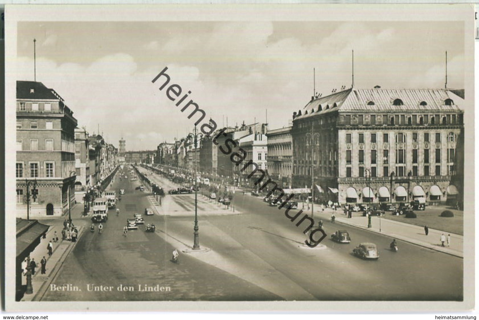 Berlin - Unter den Linden - Foto-Ansichtskarte