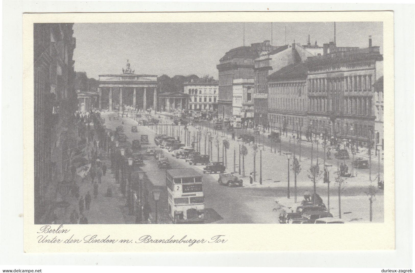 Berlin Unter den Lunden old postcard not posted b251210
