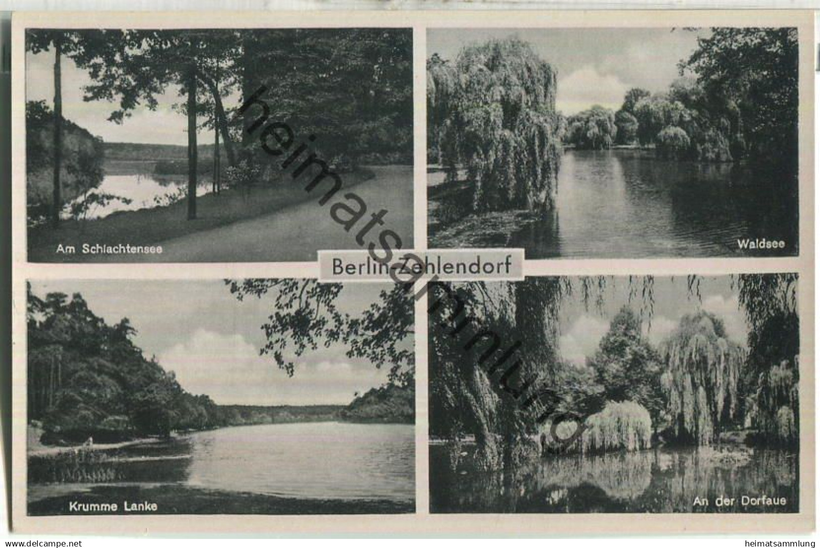 Berlin - Zehlendorf - Am Schlachtensee - Krumme Lanke - Verlag Lothar H. Kieler Berlin