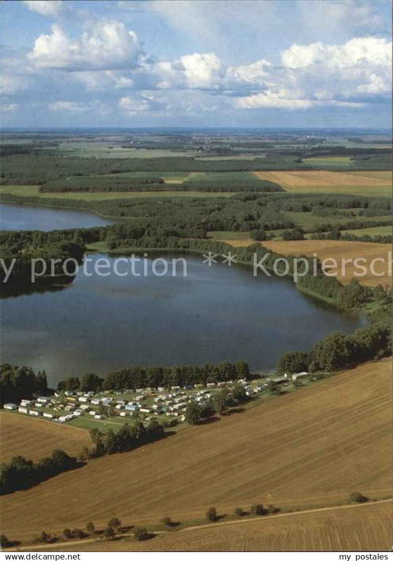 Berlinchen Neumark Fliegeraufnahme Camping am Glambecksee