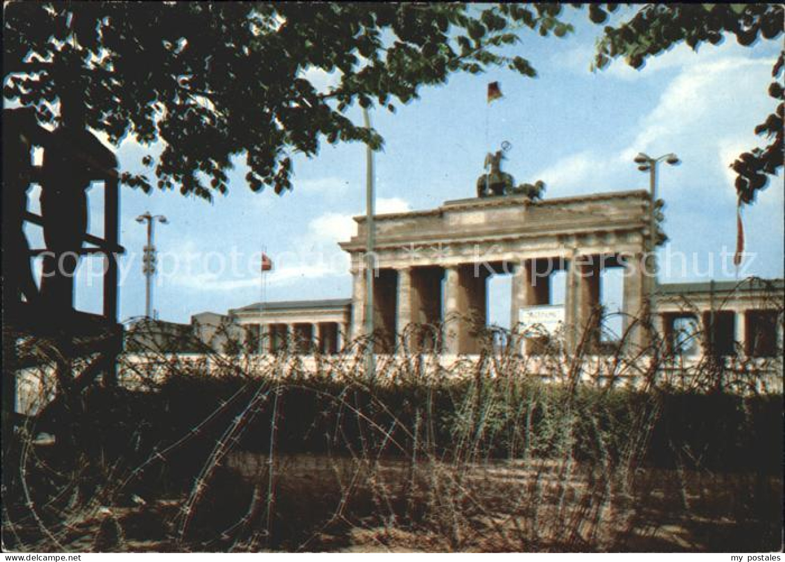 Berliner Mauer Berlin Wall Brandenburger Tor Mauer Stacheldraht