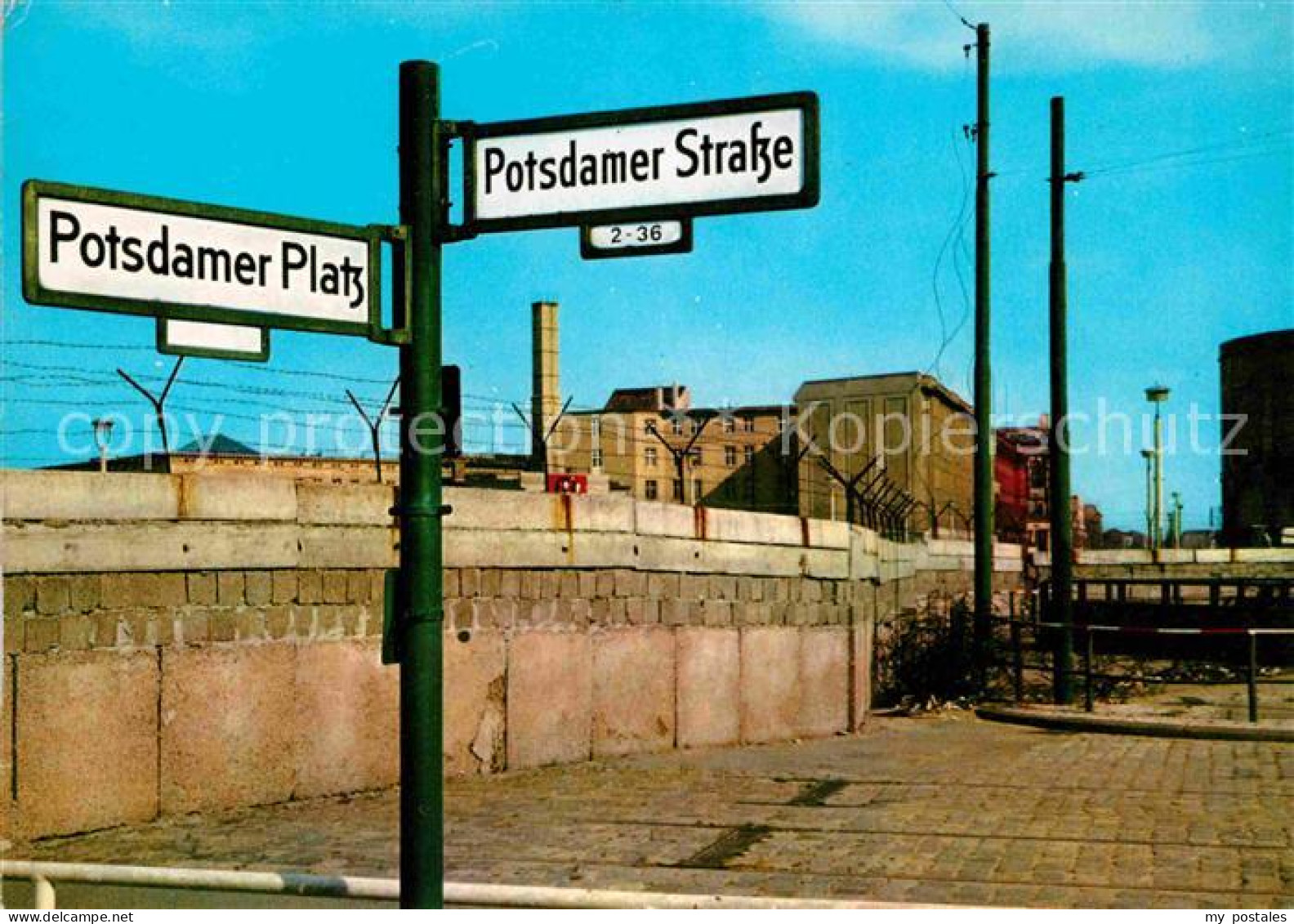 Berliner Mauer Berlin Wall Potsdamer Strasse Potsdamer Platz