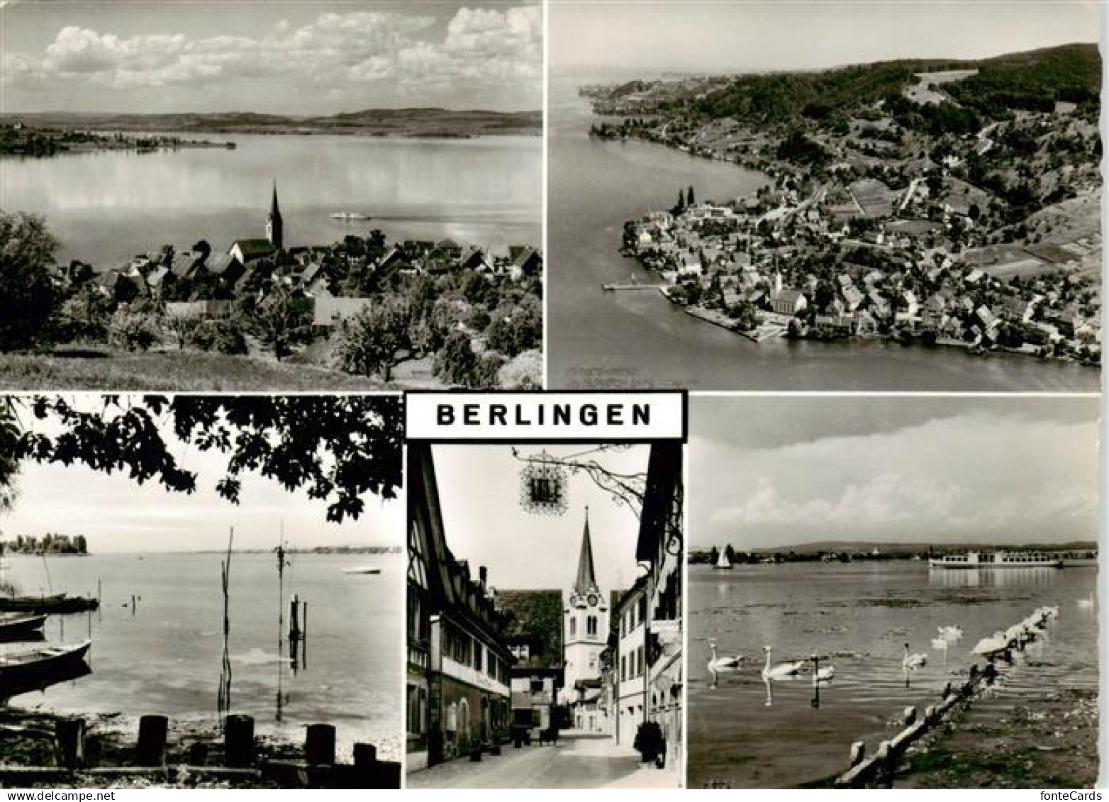 Berlingen Untersee Fliegeraufnahmen Seepartien Kirche