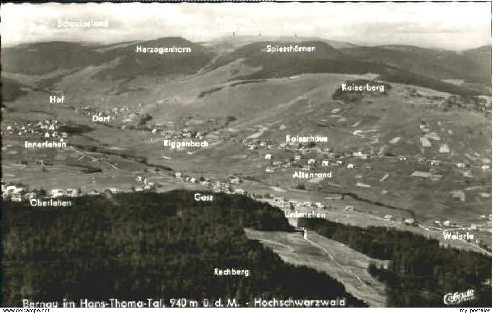 Bernau Schwarzwald Fliegeraufnahme