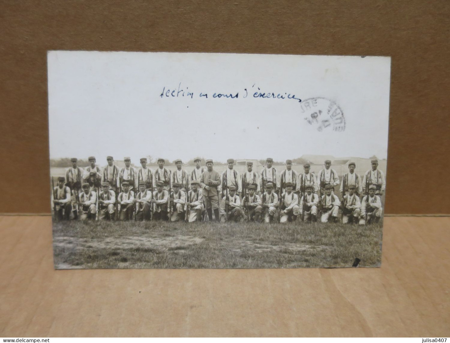 BERNAY (27) carte photo militaires groupe