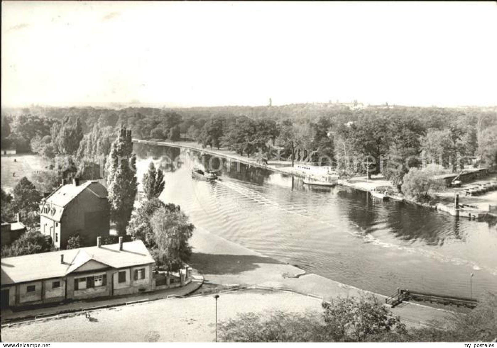 Bernburg Saale Blick auf die Saale