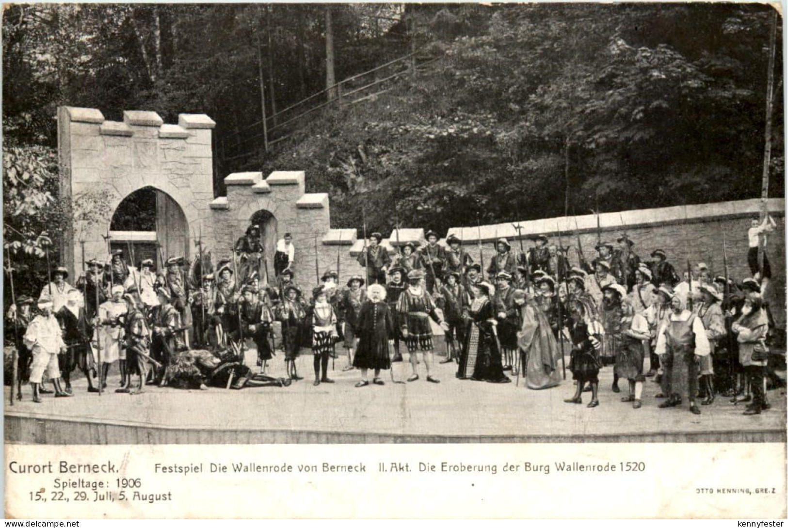 Berneck - Festspiel Die Wallenrode von Berneck 1906