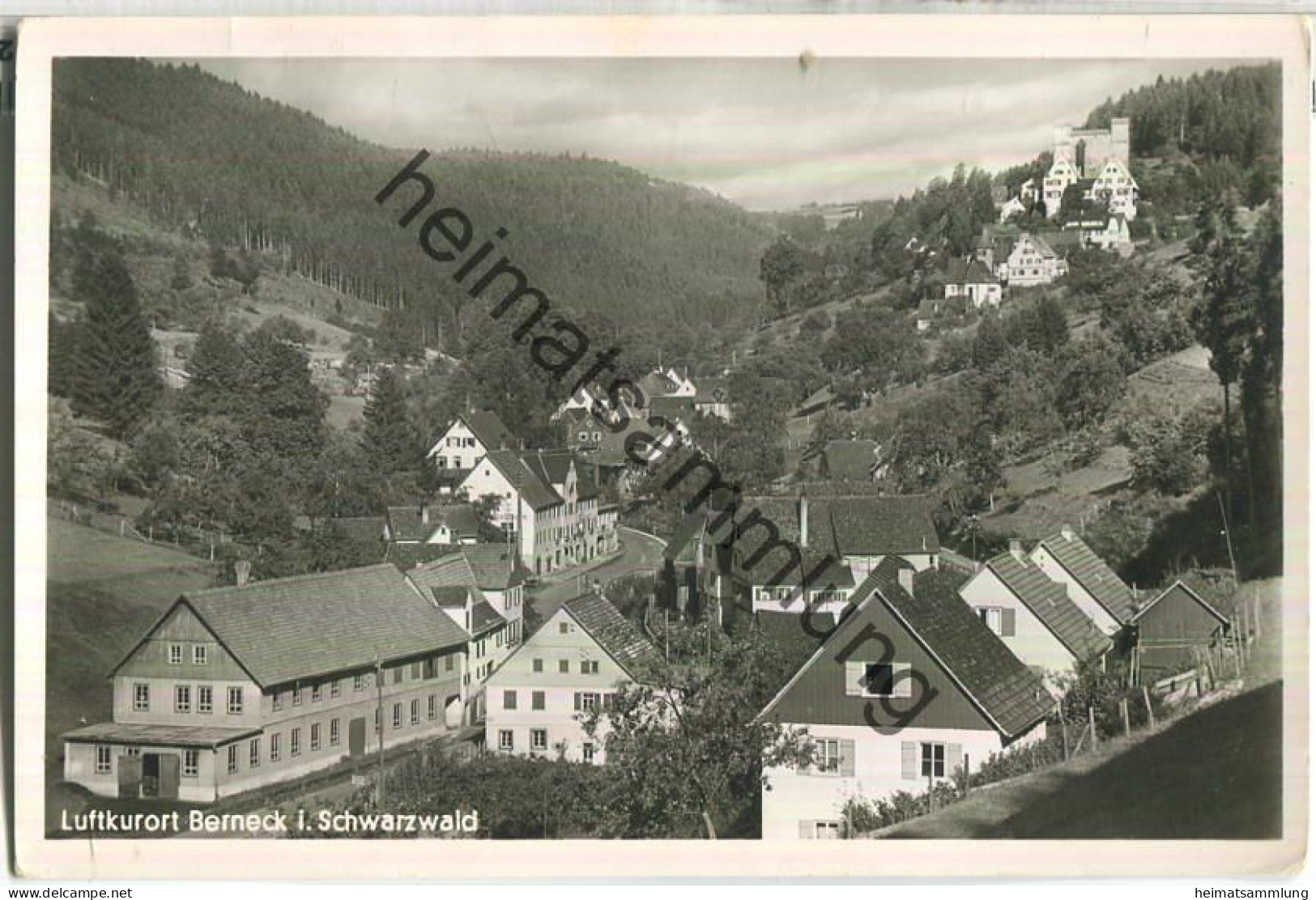Berneck im Schwarzwald - Foto-Ansichtskarte - Verlag A. Grosshans Berneck - gel. 1955