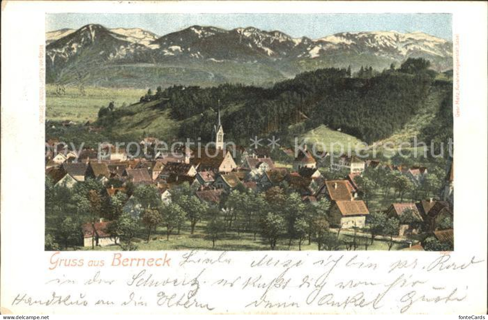 Berneck SG Blick auf Berneck