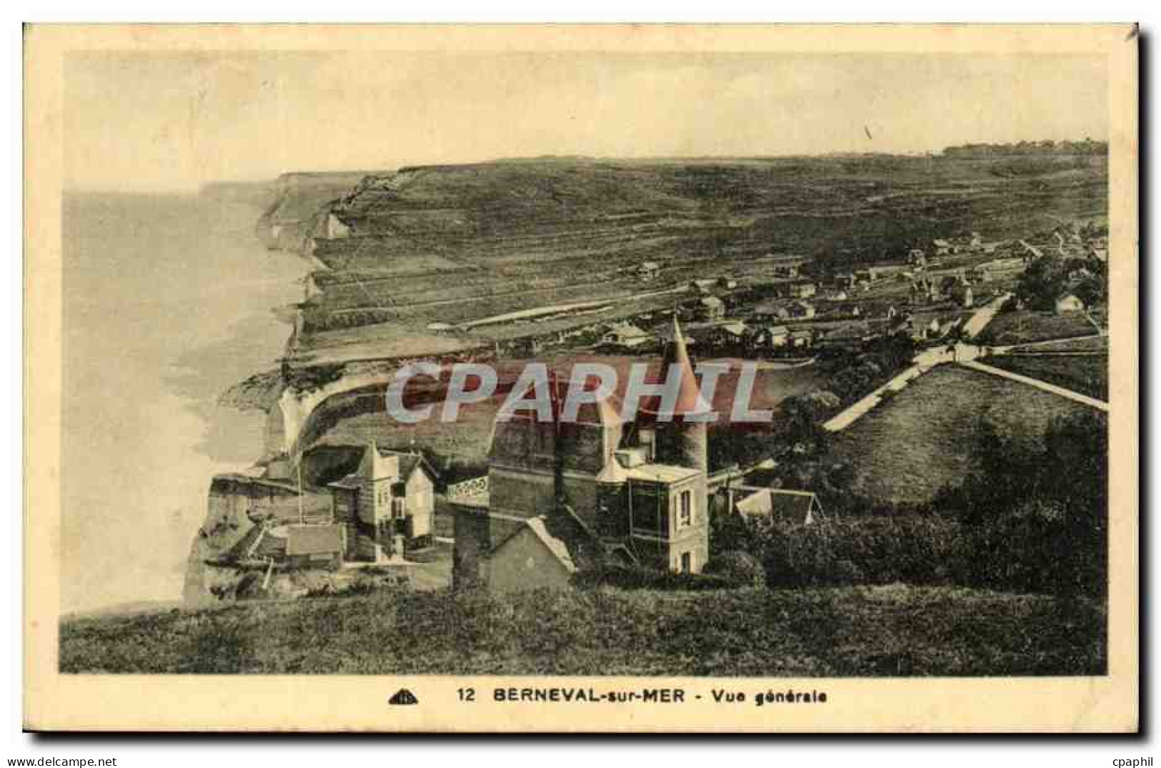Berneval sur Mer - Vue Generale CPA