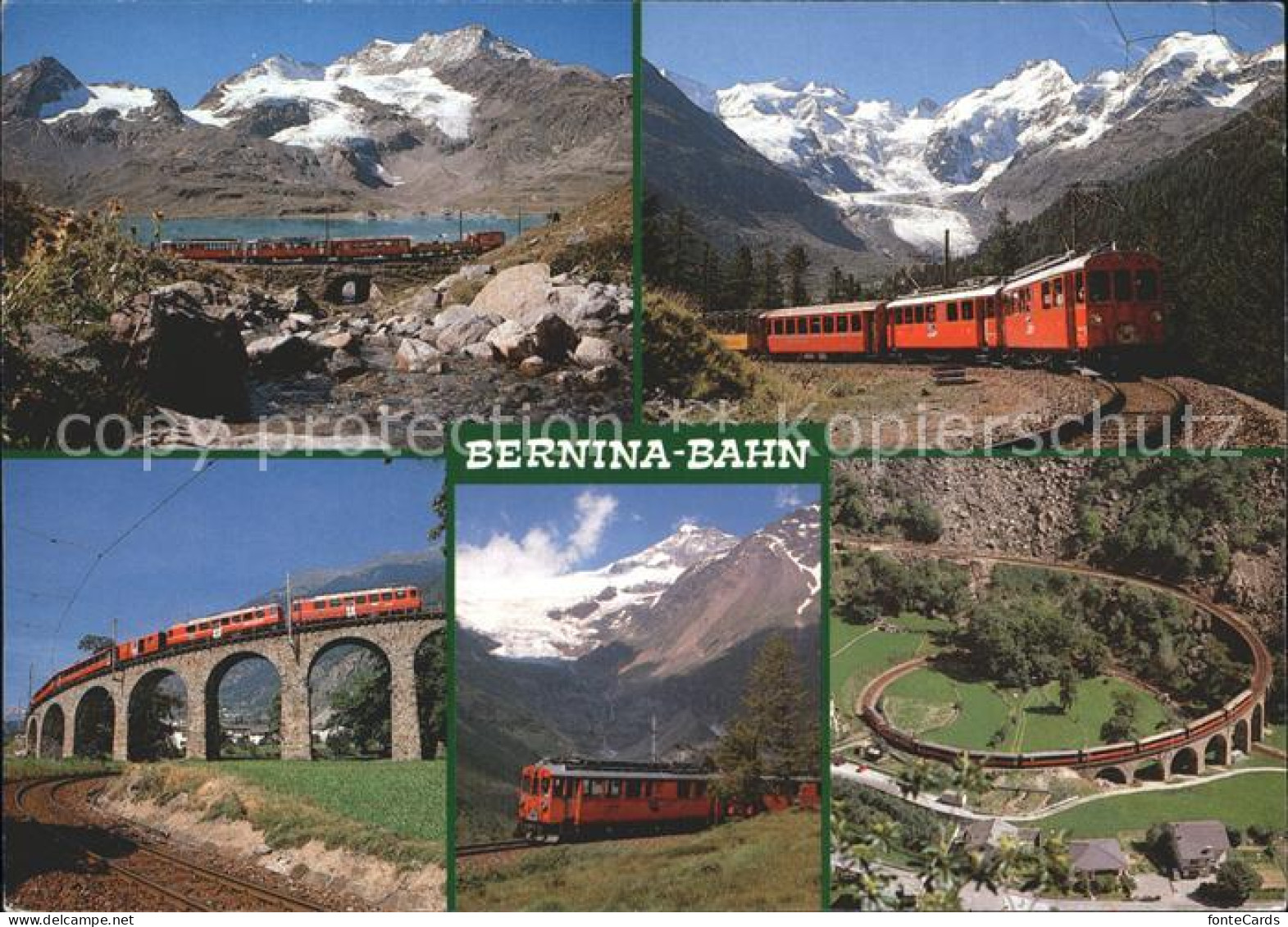 Berninabahn Strecke St. Moritz-Tirano Lago Bianco Piz Cambrena Brusio
