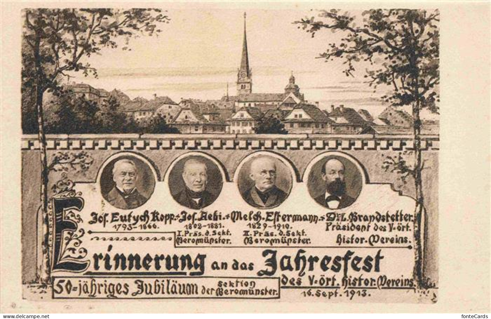 Beromuenster LU Panorama Jahresfest der Sektion Beromuenster