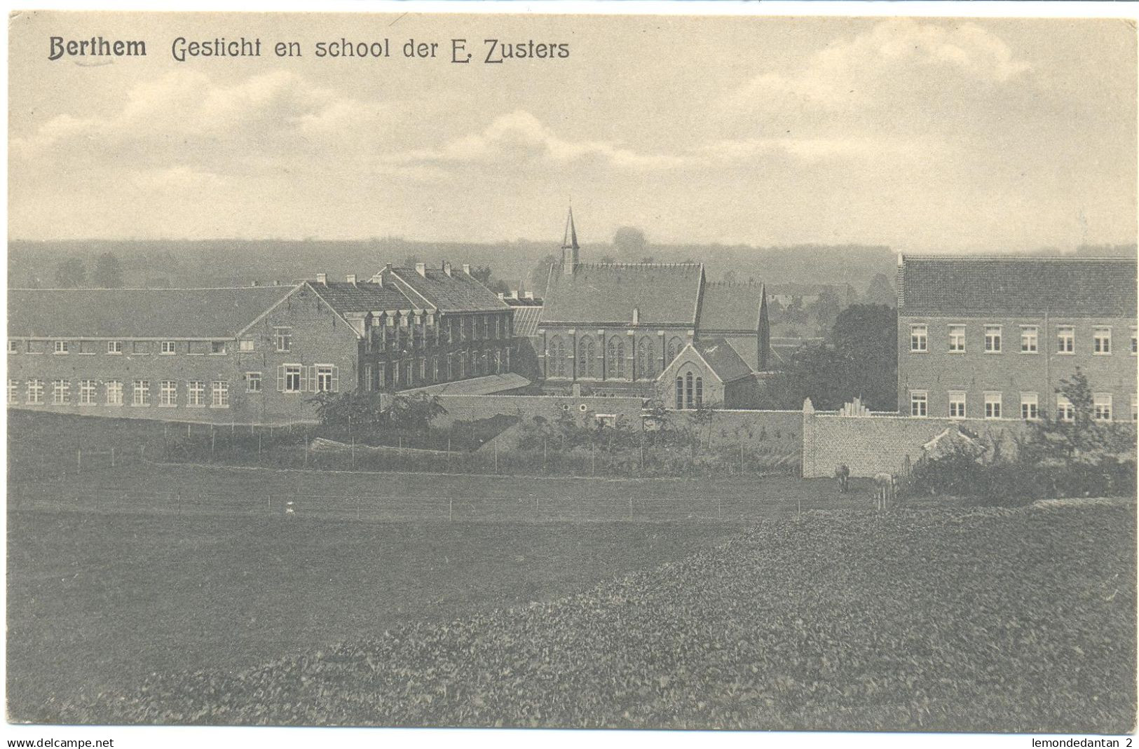 Bertem - Berthem - Gesticht en school der E. Zusters (Uitg. Ed. De Coster)