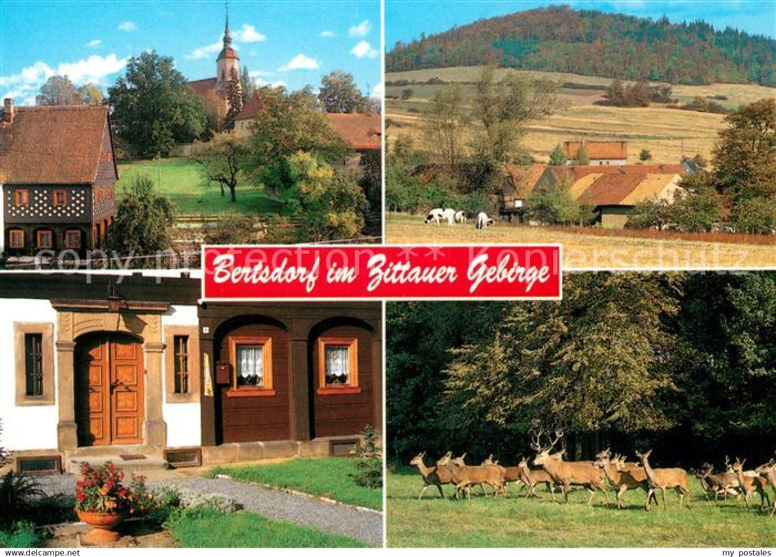 Bertsdorf-Hoernitz Kirche Breitenberg Sandsteintuerstock Wildgehege Zittauer Geb
