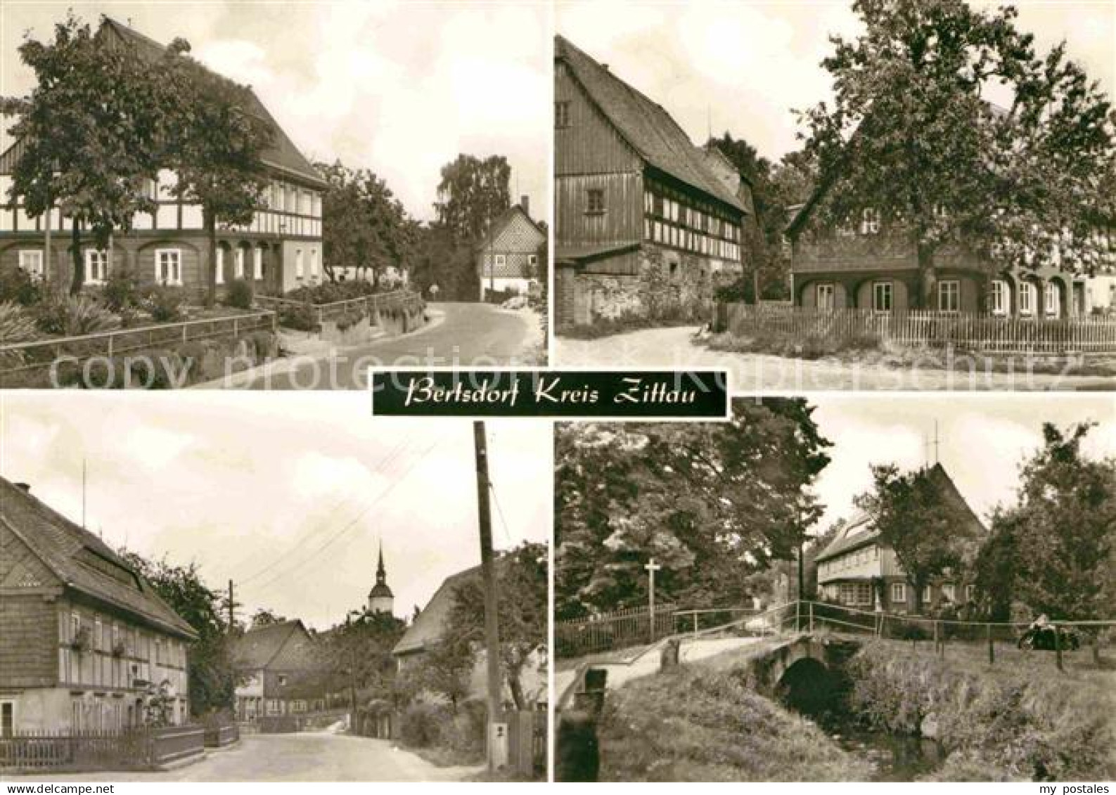 Bertsdorf-Hoernitz Teilansichten Strassenpartie Bruecke