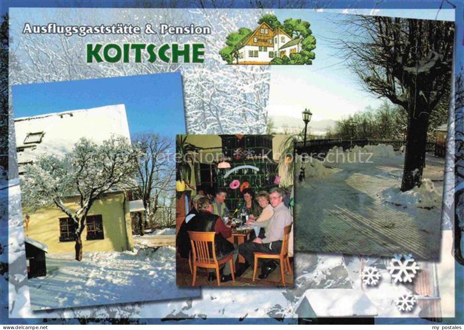 Bertsdorf-Hoernitz Zittau Sachsen Ausflugsgaststaette Pension-Koitsche Winter Sc