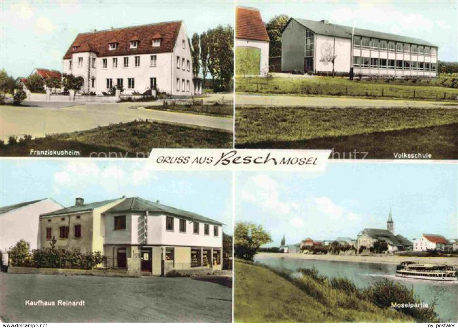 Besch Perl Mosel Saarland Franziskusheim Volksschule Kaufhaus Reinardt Moselpart