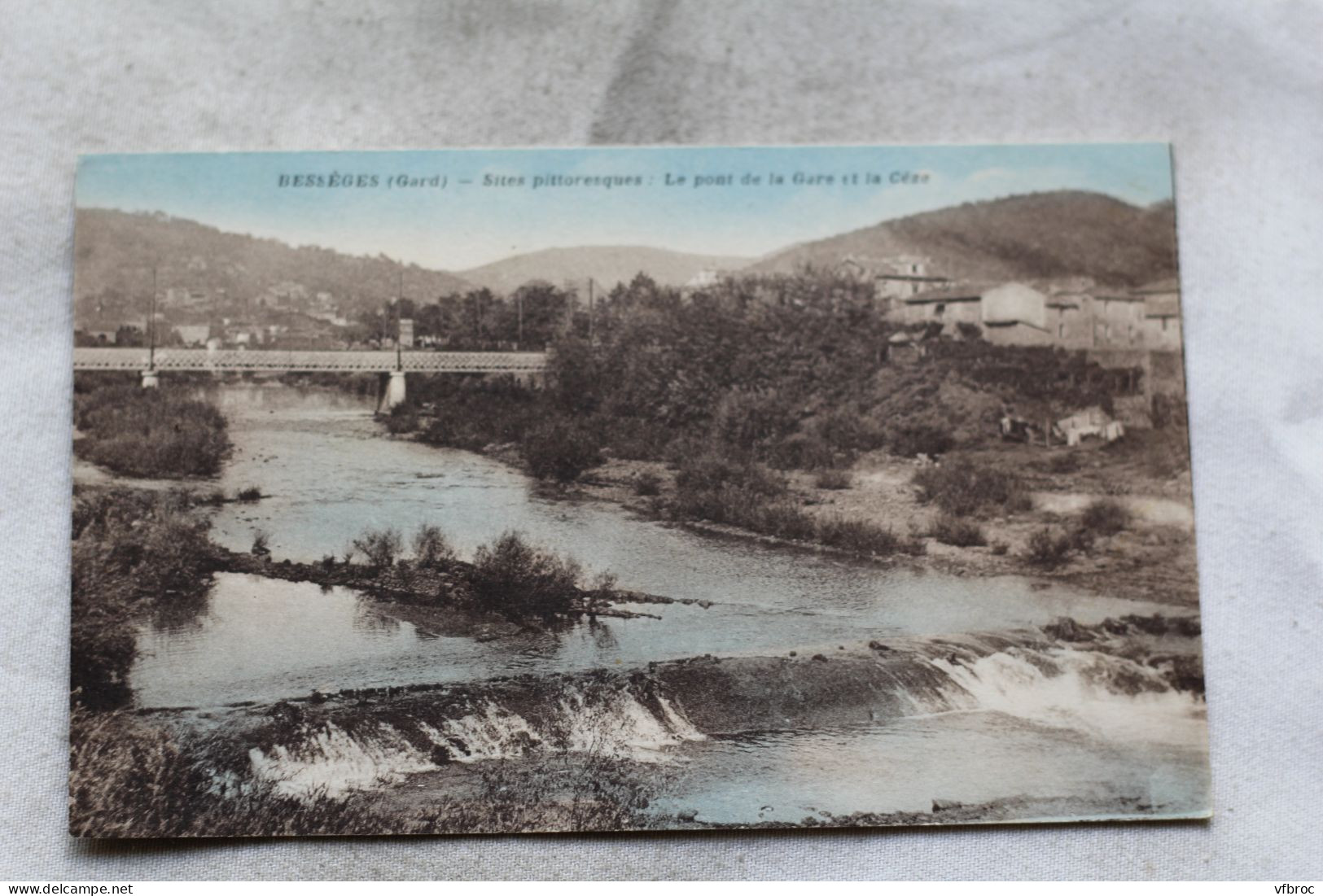 Bessèges, le pont de la gare et la Cèze, Gard 30