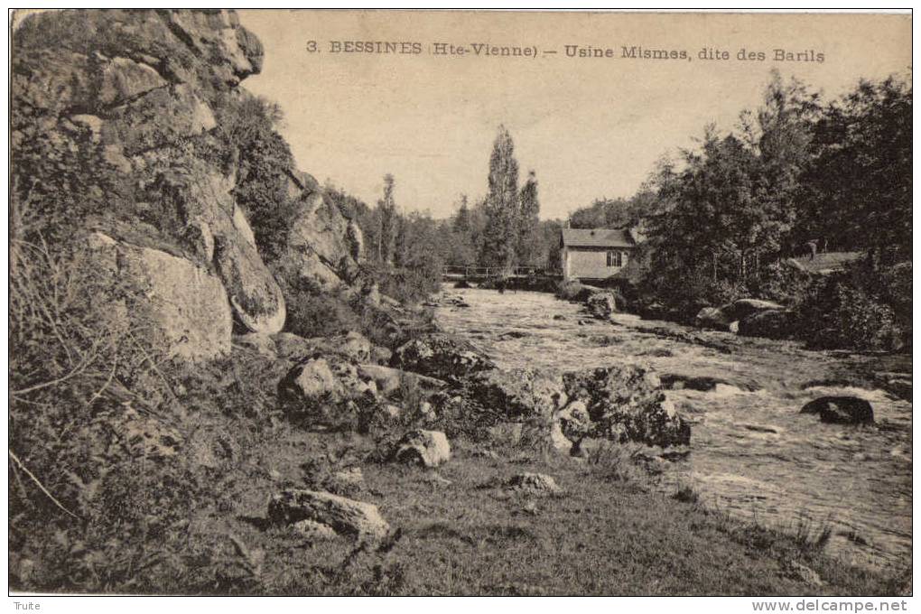 BESSINES SUR GARTEMPE USINE MISMES DITE DES BARILS