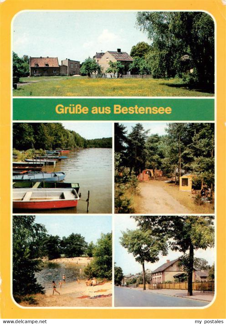 Bestensee Teilansicht Am Paetzer Hintersee Zeltplatz am Kiessee Hauptstrasse