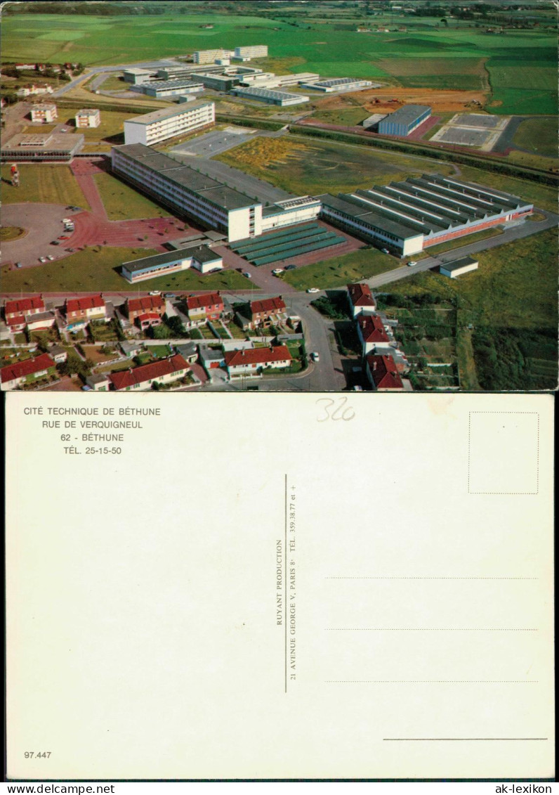 Béthune Betun Luftbild Luftaufnahme CITÉ TECHNIQUE DE BÉTHUNE L 1980